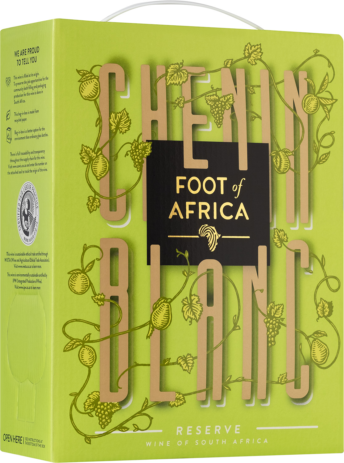 Foot of Africa Chenin Blanc Box Viva vin o mat