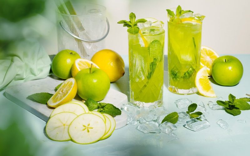 glitter grön drink